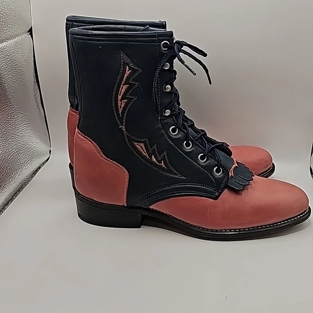 Laredo lace up boots, 9.5M - Picture 6 of 7